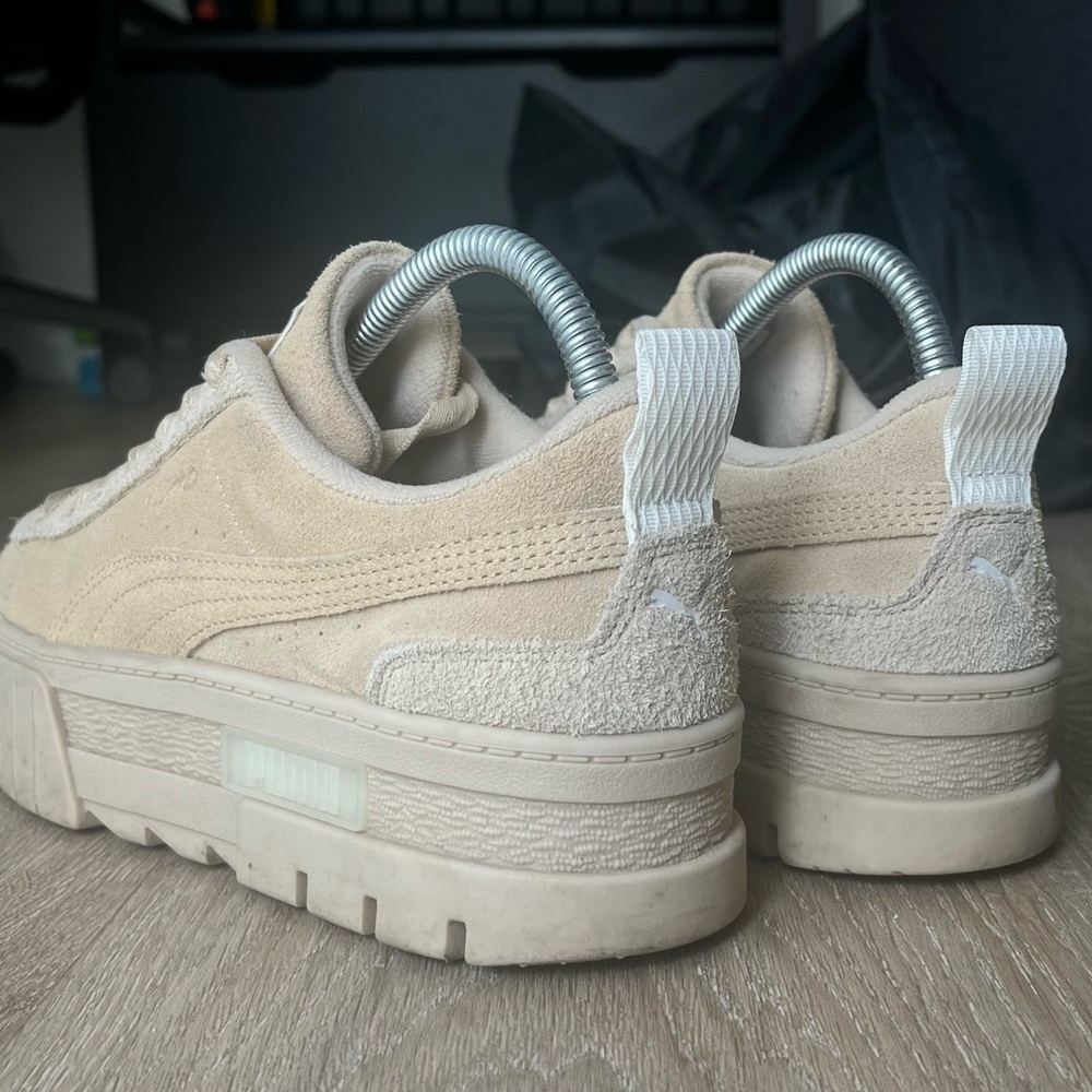 Beige PUMA Platform Sneakers